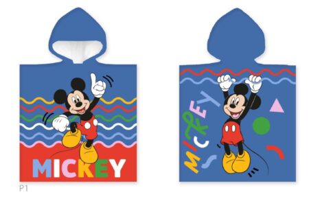 mickey mouse poncho blauw