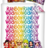 : Rainbow High Dekbedovertrek 140 x 200 cm - polykatoen