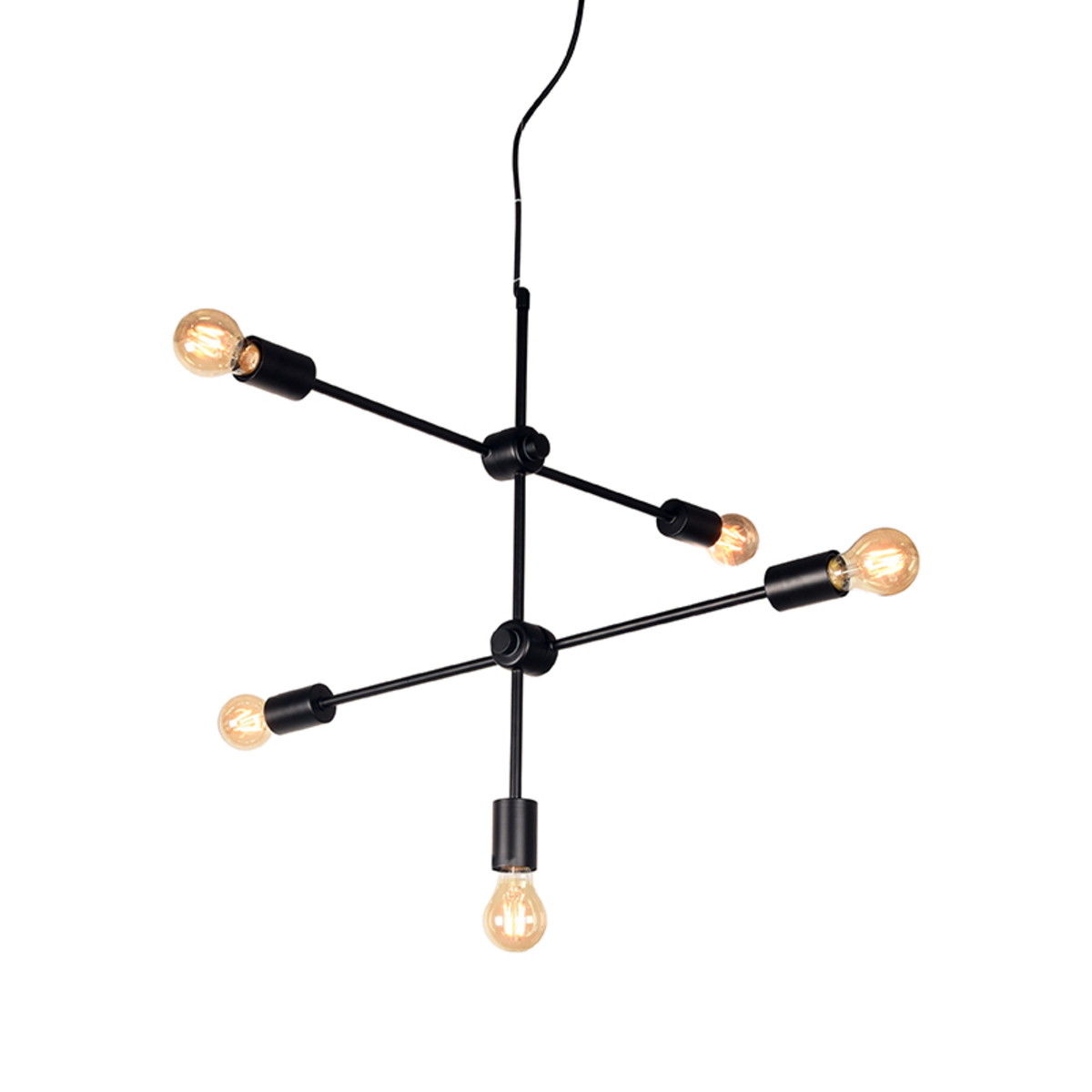 LABEL51 Hanglamp Stilo Zwart Metaal
