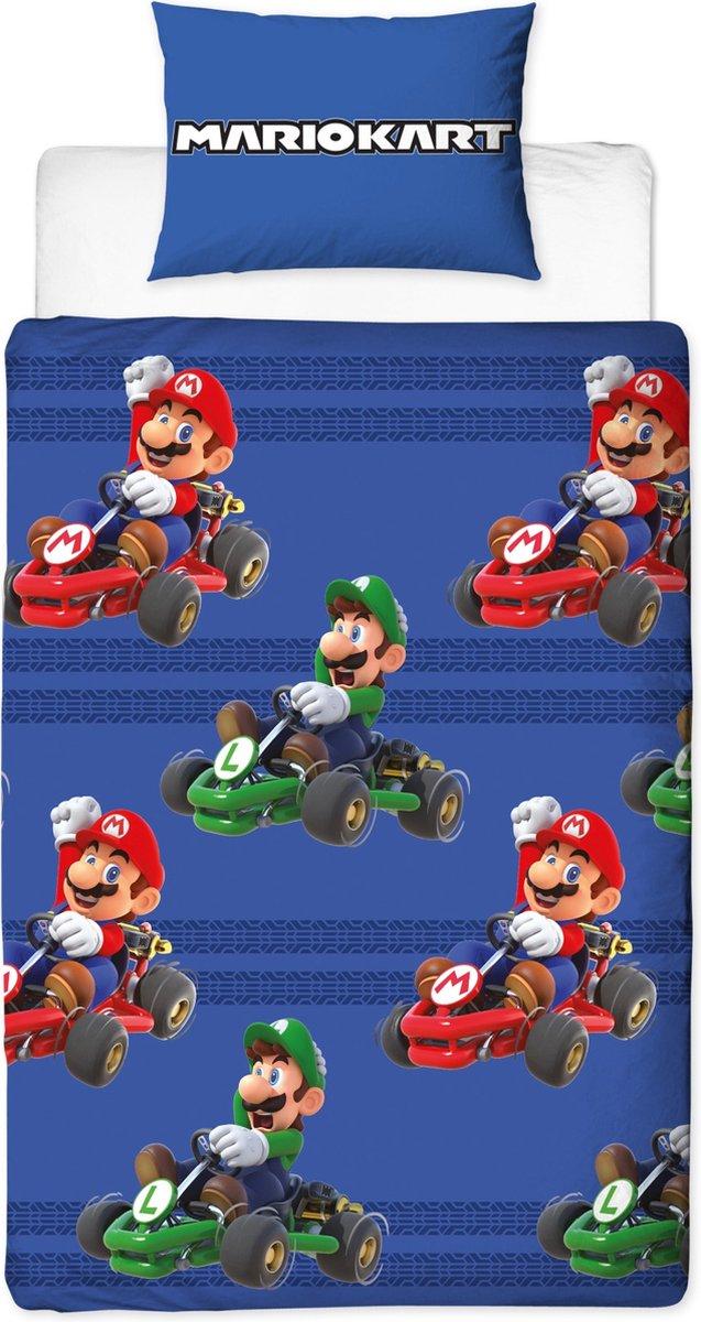 Mario kart Dekbedovertrek polyester 140 x 200 cm (60 x 70 cm)