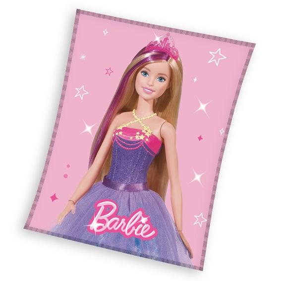 Barbie Fleece plaid 150 x 200 cm Roze