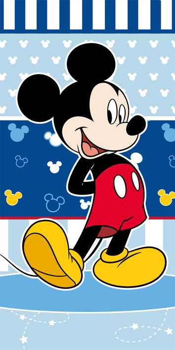 Mickey Mouse strandlaken 70 x 140 cm Blauw