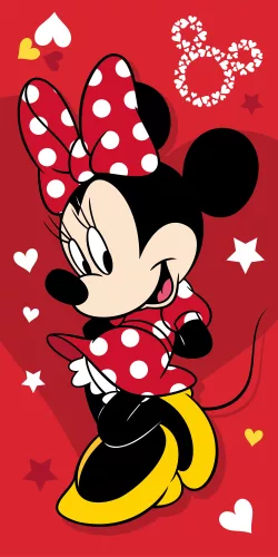 Minnie Mouse strandlaken Rood 70 x 140 cm