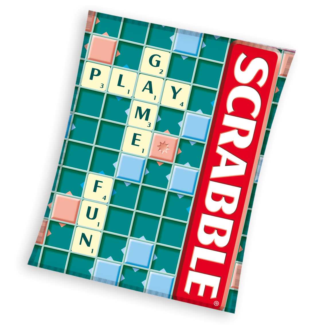 Fleece plaid Scrabble 150 x 200 cm