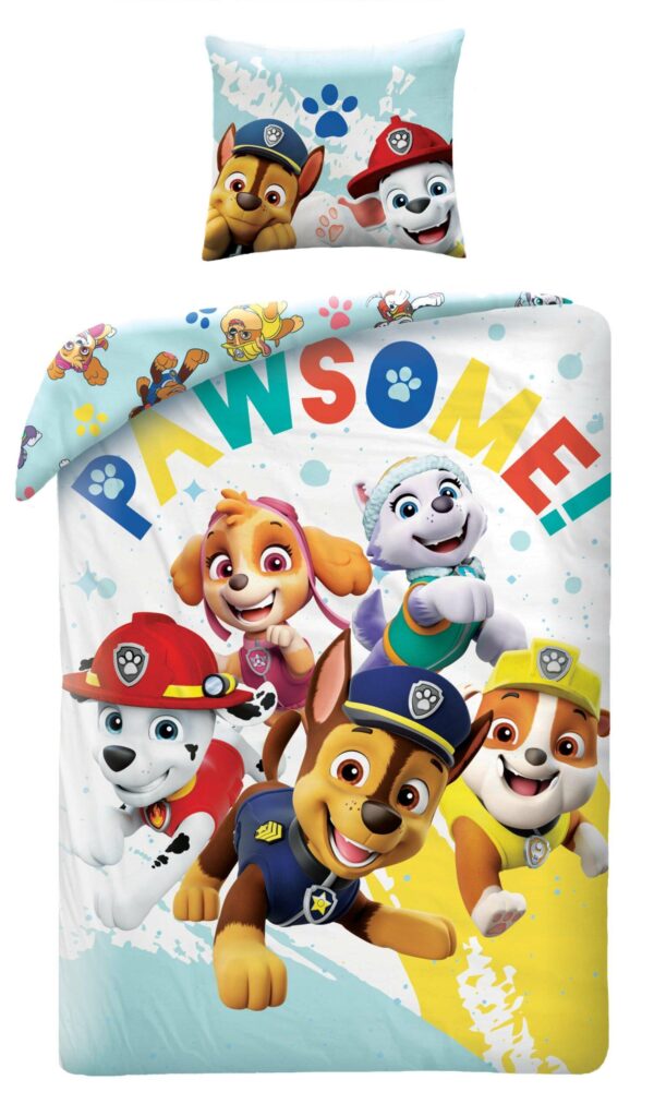 Paw Patrol dekbedovertrek Snow 140 x 200 cm - 70 x 90 cm