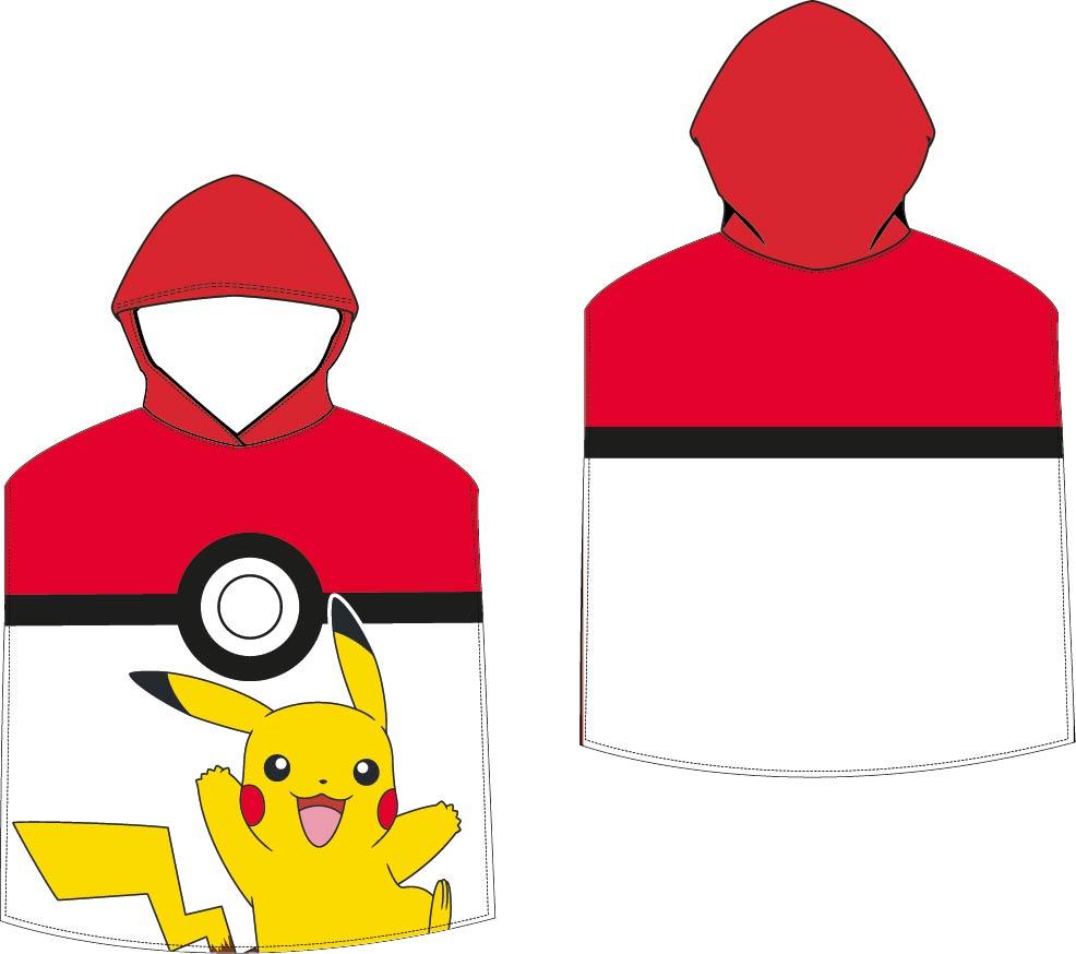 Pokemon poncho pokebal 55 x 115 cm - polyester