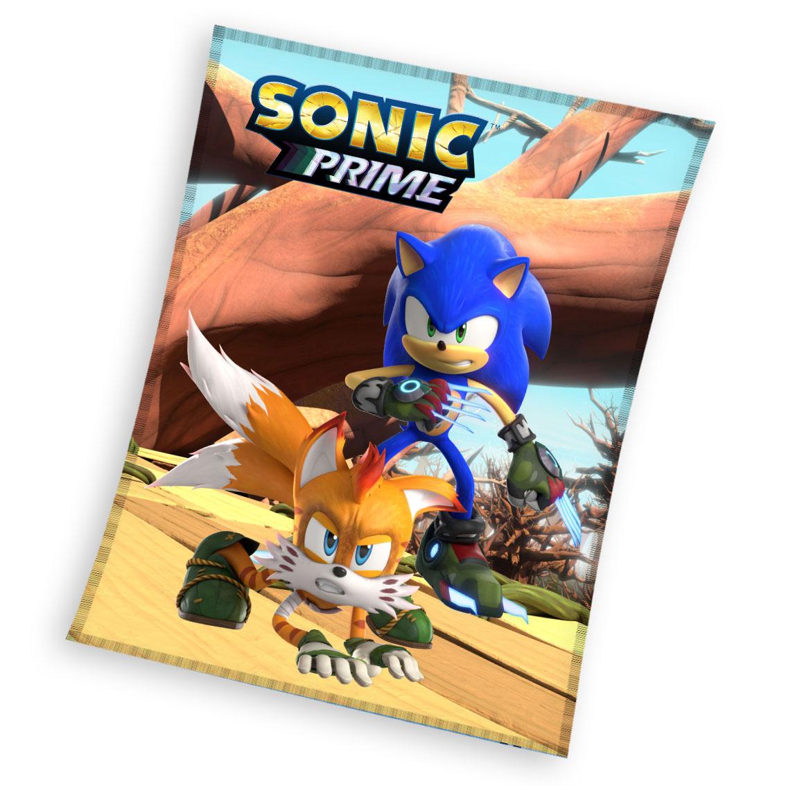 Sonic Prime fleece plaid - 130 x 170 cm