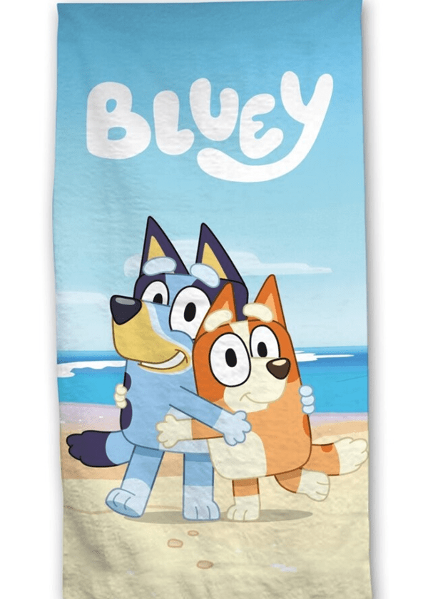 Bluey handdoek 70 x 140 cm blauw - pre order