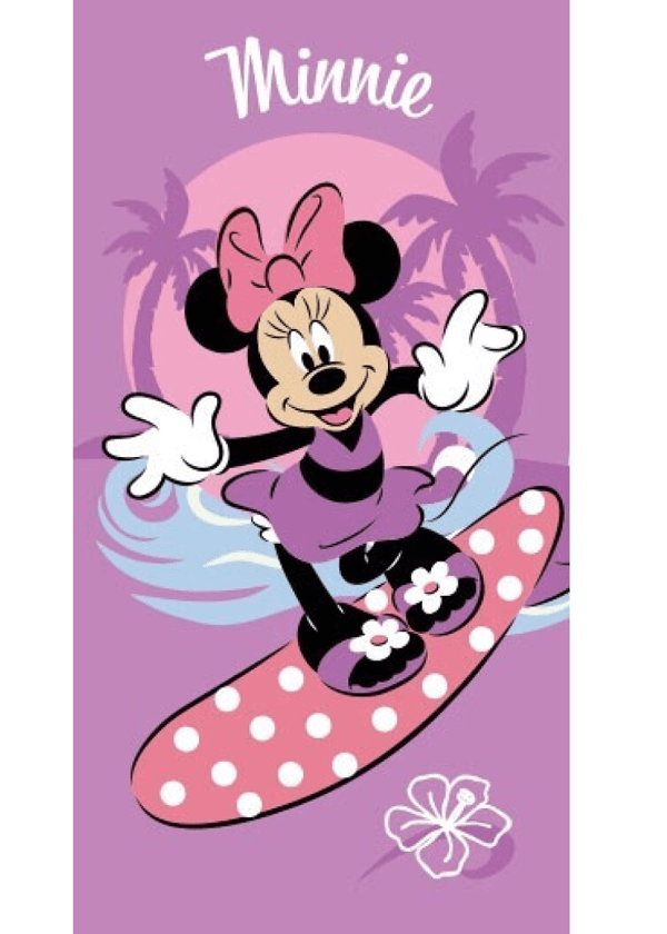 Minnie Mouse strandlaken Surfing 70 x 140 cm paars - pre order