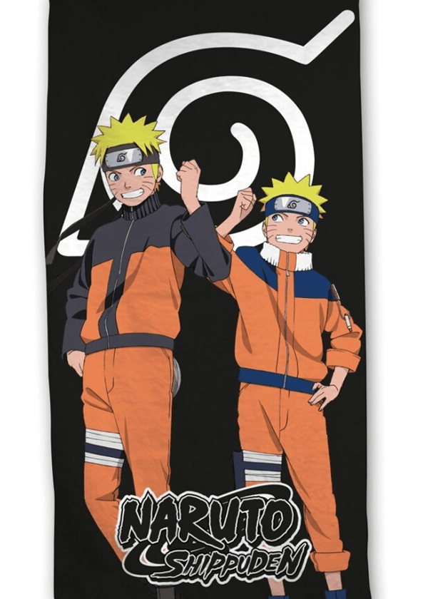 Zwarte Naruto strandlaken 70 x 140 cm - pre order