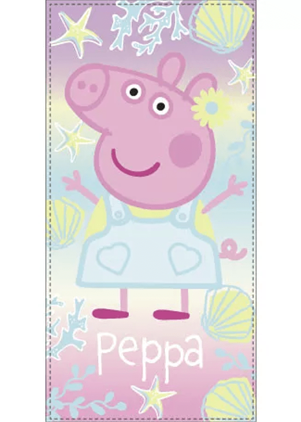Peppa Pig handdoek 70 x 140 cm katoen