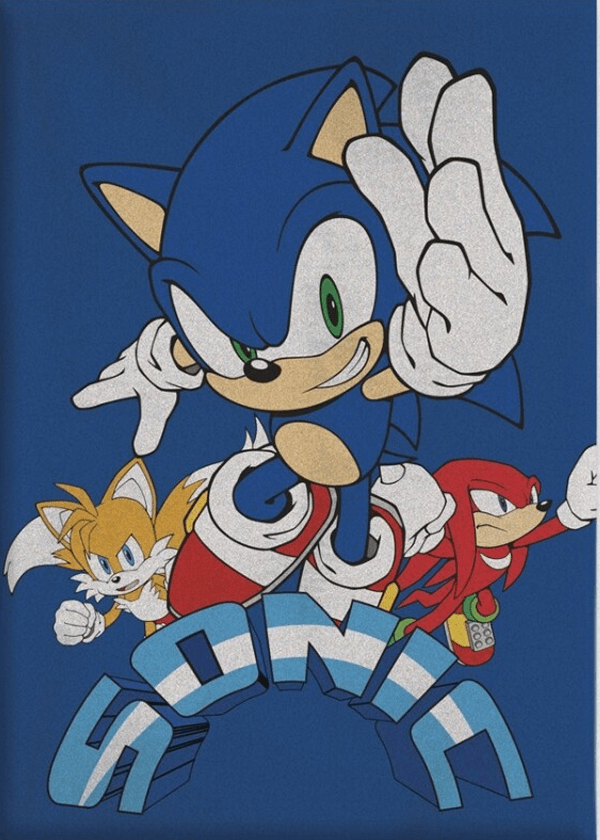 Sonic the Hedgehog - Fleecedeken - Plaid - 100x140 Cm.