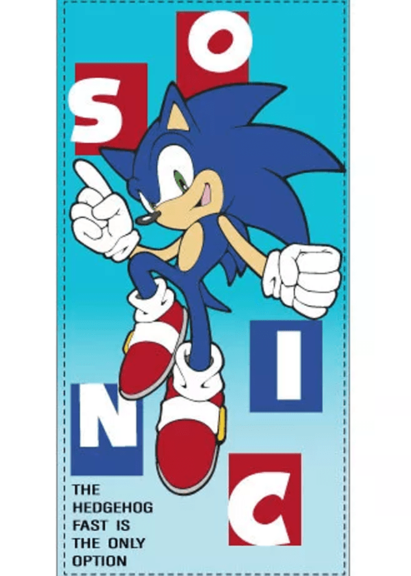 Sonic strandlaken fast is the only option 70 x 140 cm Katoen