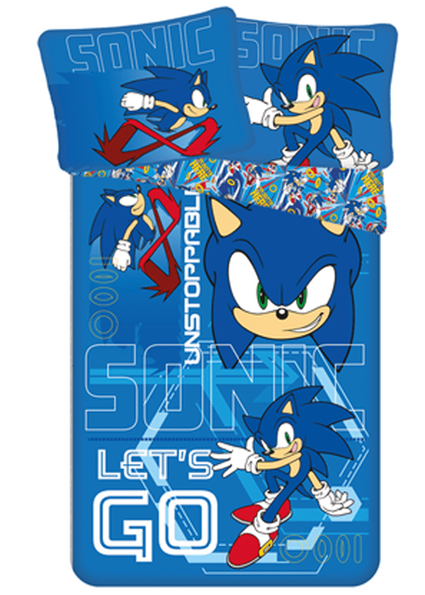 Sonic Dekbedovertrek Let&apos;s Go 140 x 200 cm pre order