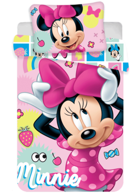 Minnie Mouse dekbedovertrek 100 x 135 cm - Katoen