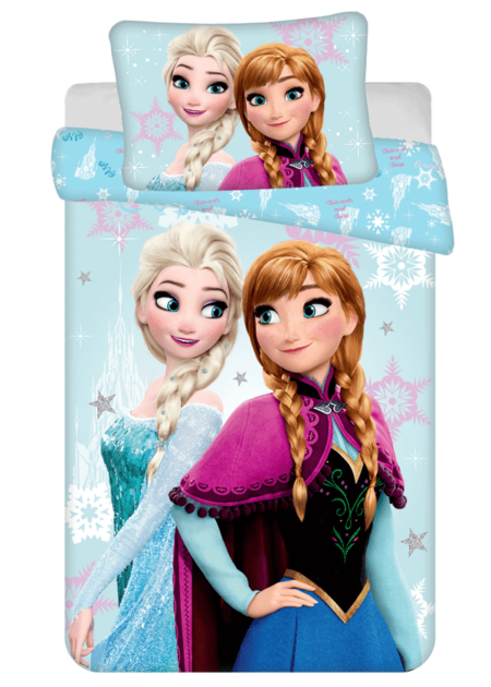 Frozen peuterdekbedovertrek Sisters- 100 x 135 cm - Katoen