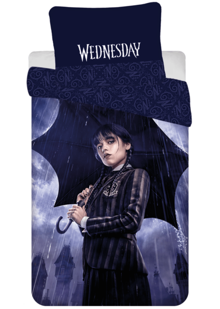 Wednesday Dekbedovertrek - Umbrella - 140 x 200 cm (70 x 90 cm