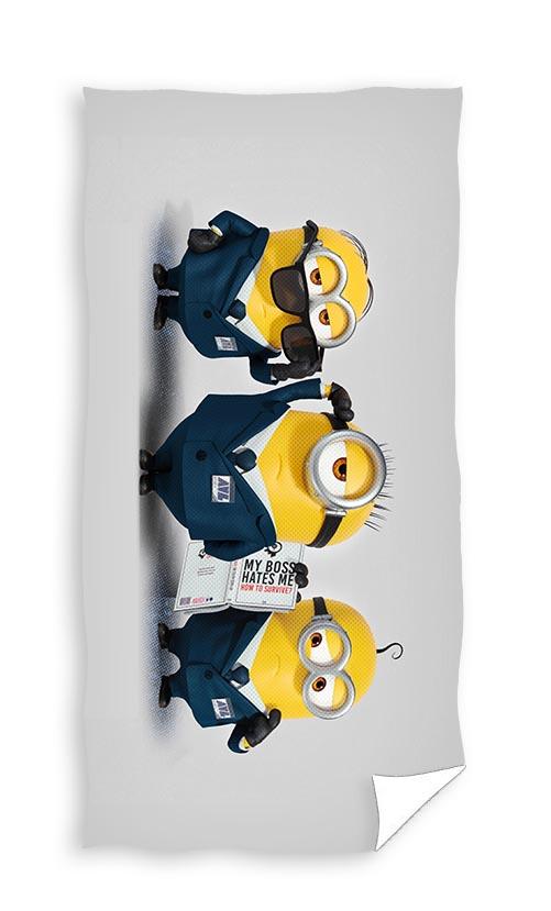 Minions Strandlaken - 70x140 cm - Grijs