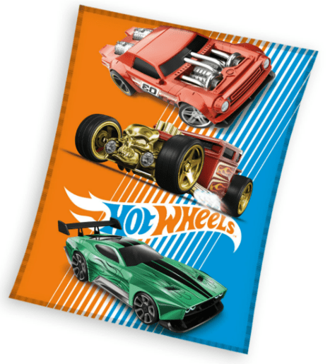 Hot Wheels fleeceplaid meerkleurig 130x160cm