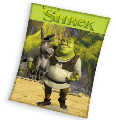 Shrek fleece plaid groen130x160cm