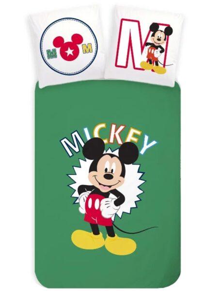 mickey mouse Green Dekbedovertrek 140 x 200 cm - 70 x 90 cm - katoen