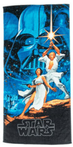 star wars strandlaken donkerblauw 70x140cm