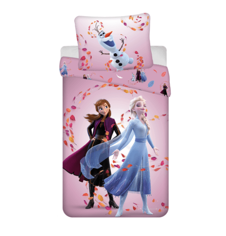 Disney Frozen Dekbedovertrek Magisch- 140 x 200 cm - Katoen - 70 x 90 cm