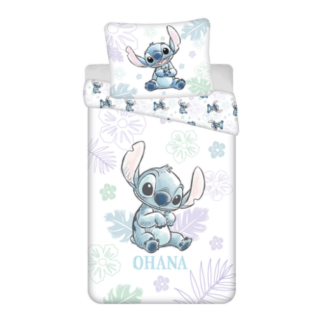 Lilo en Stitch dekbedovertrek Ohana White140 x 200 cm - 70 x 90 cm - katoen