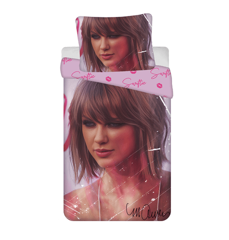 Taylor Swift Dekbedovertrek - 140 x 200 cm - 70 x 90 cm - Katoen -pre-order