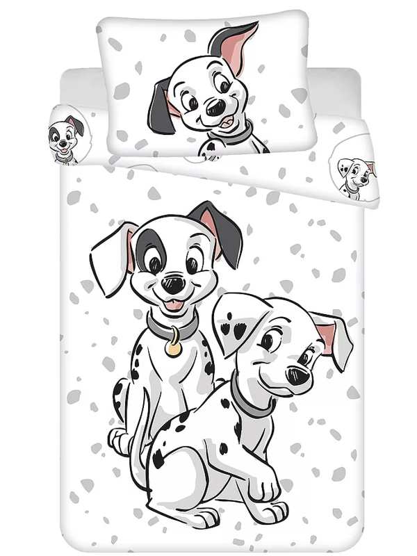 Disney 101 Dalmatiërs BABY Dekbedovertrek, Spots - 135 x 100 + 40 x 60 cm - Katoen