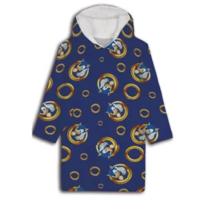 Sonic Hoodie Fleece deken rings, 7 - 14 jaar