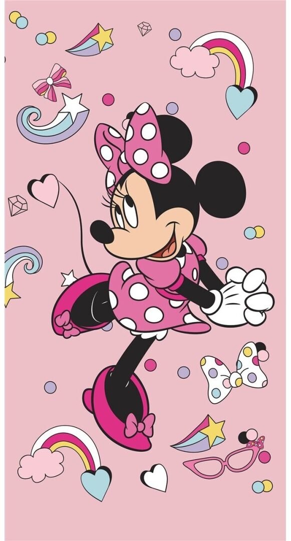 Minnie Mouse strandlaken Rainbow 70 x 140 cm