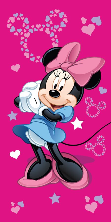 Minnie Mouse strandlaken roze