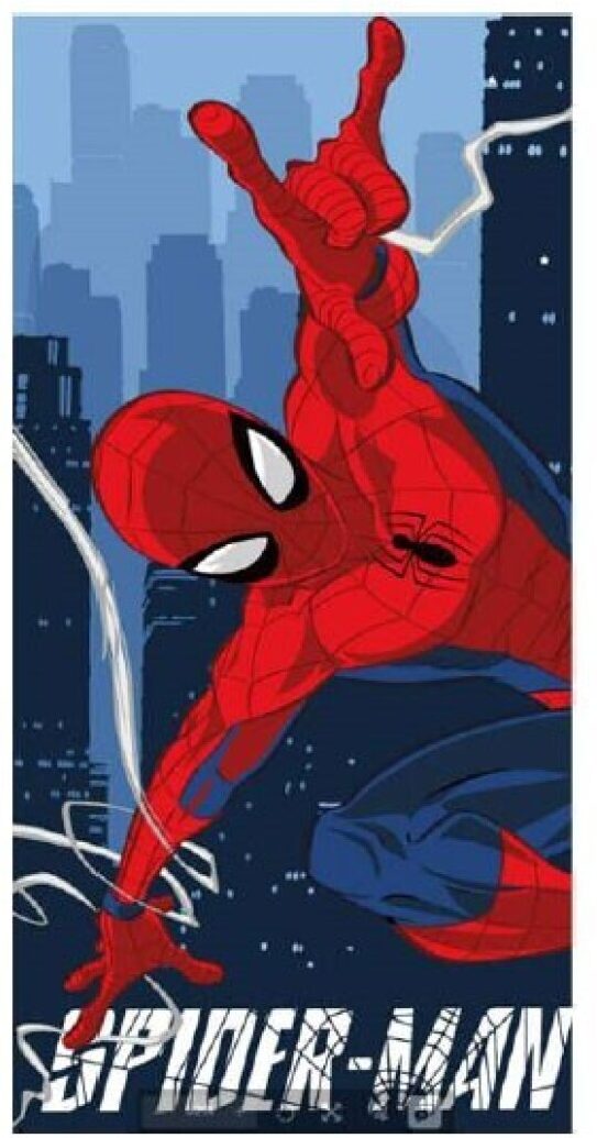 Spiderman strand handdoek polyester 70 x 140 cm