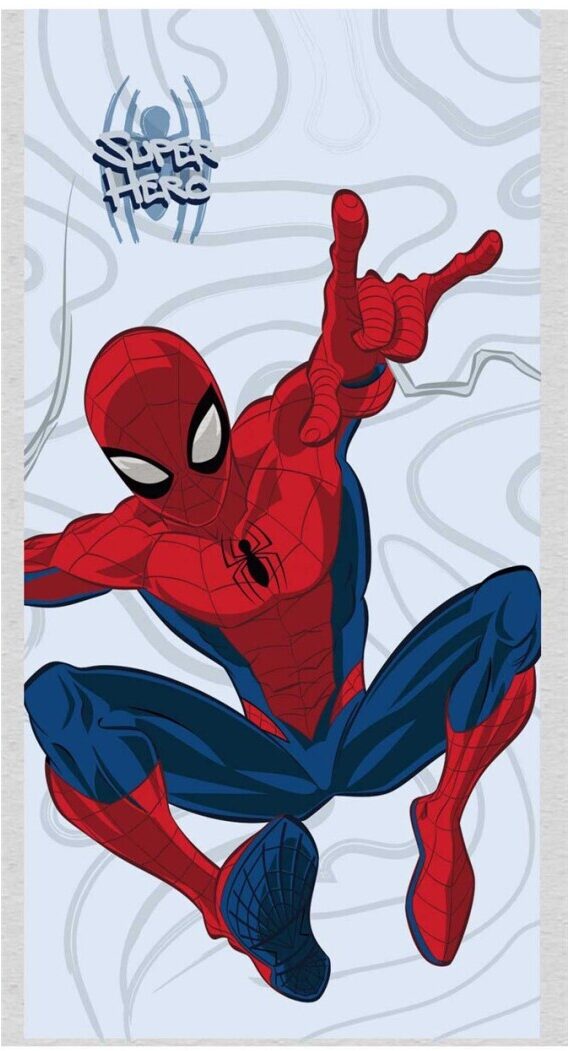 Spiderman handdoek web polyester 70 x 140 cm