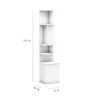 Boekenkast 50 cm voor bij opklapbed 228 cm hoog
