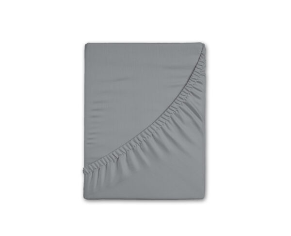 Zilver - (90x220 cm) - Katoen Jersey
