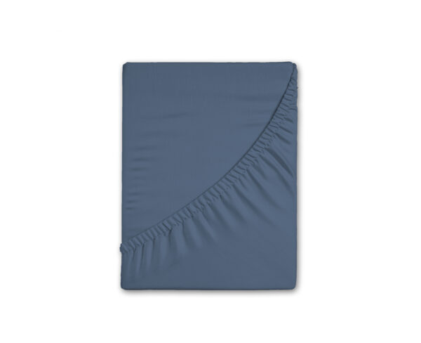 Blauw - (90x220 cm) - Katoen Jersey