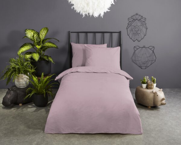 Good Morning Katoenen ledikant babydekbedovertrek  "" - Roze