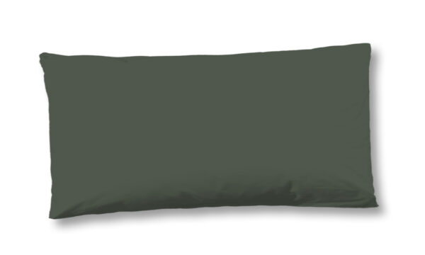 HIP Kussensloop "uni dessin" - Groen - (40x80 cm) - Katoen Satijn