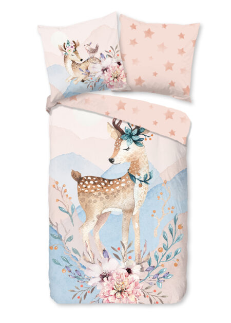 Good Morning Kinderdekbedovertrek "bambi" - Multi - (135x200 cm) - Katoen Flanel