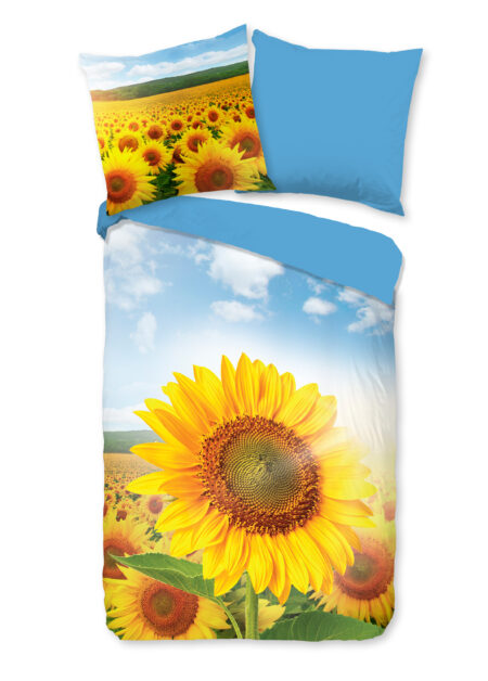 Good Morning Dekbedovertrek "zonnebloemen" - Multi - (135x200 cm) - Katoen