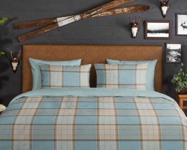 Good Morning Dekbedovertrek "ruit" - Multi - (200x200/220 cm) - Katoen Flanel - Afbeelding 3