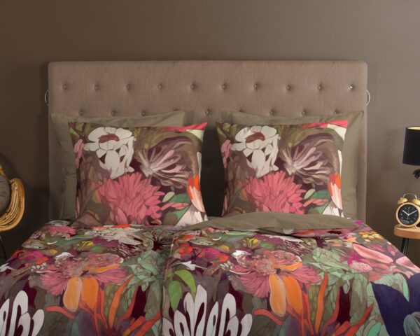 Good Morning Dekbedovertrek "bloemen" - Multi - (200x200 cm) - Katoen - Afbeelding 3