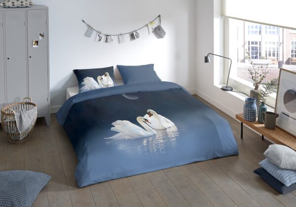 Pure Microfiber dekbedovertrek  "Share" - Blauw