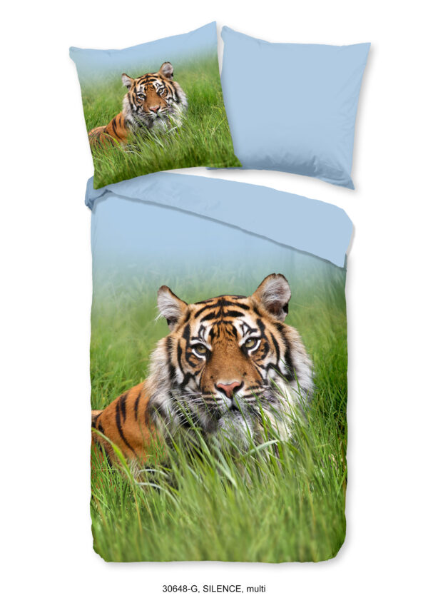 Good Morning Dekbedovertrek "tijger" - Multi - (155x220 cm) - Katoen