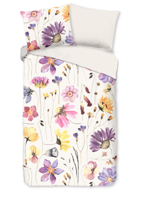 Good Morning Dekbedovertrek "bloemen" - Multi - (140x200/220 cm) - Katoen