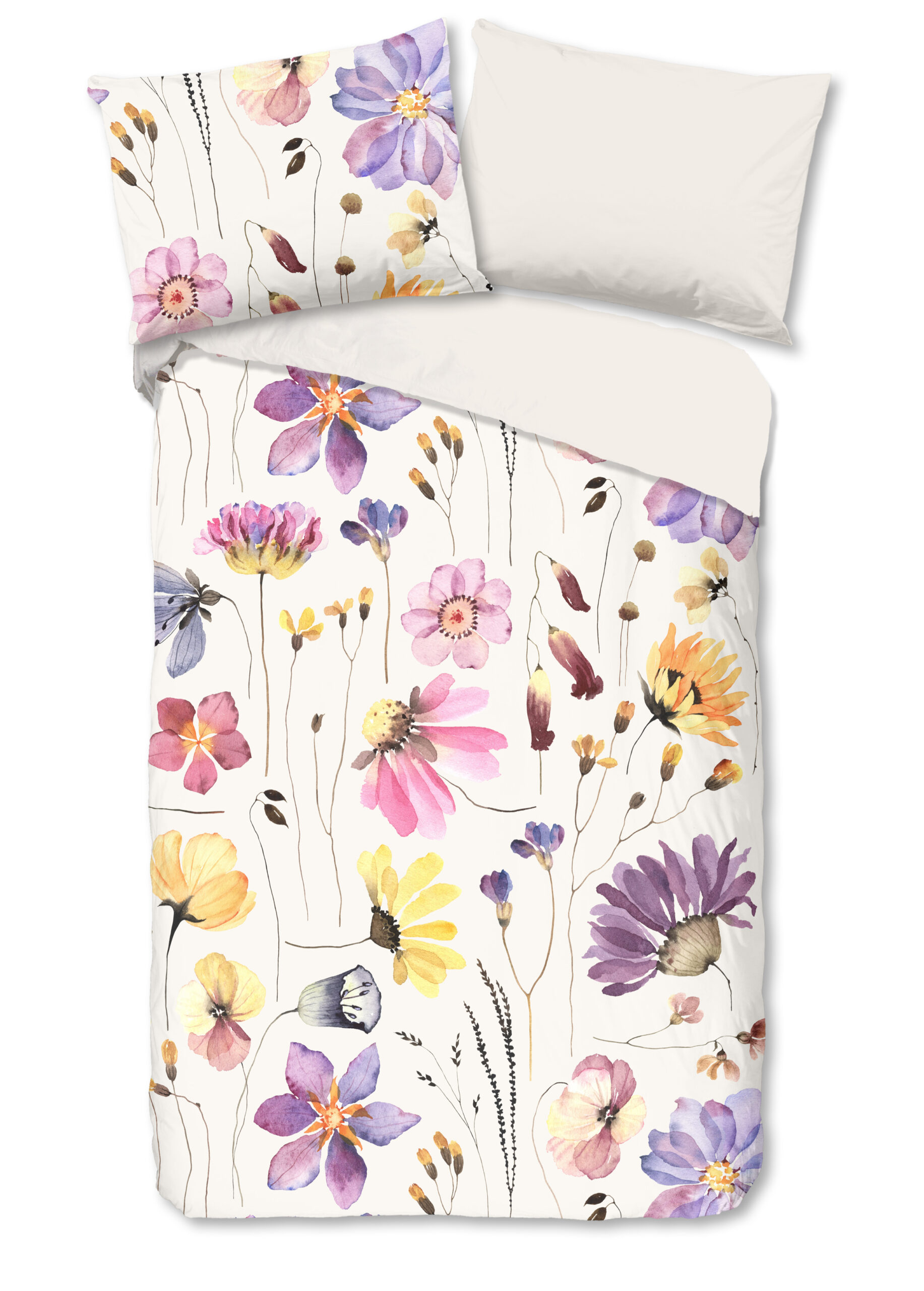 Good Morning Dekbedovertrek "bloemen" - Multi - (140x200 cm) - Katoen