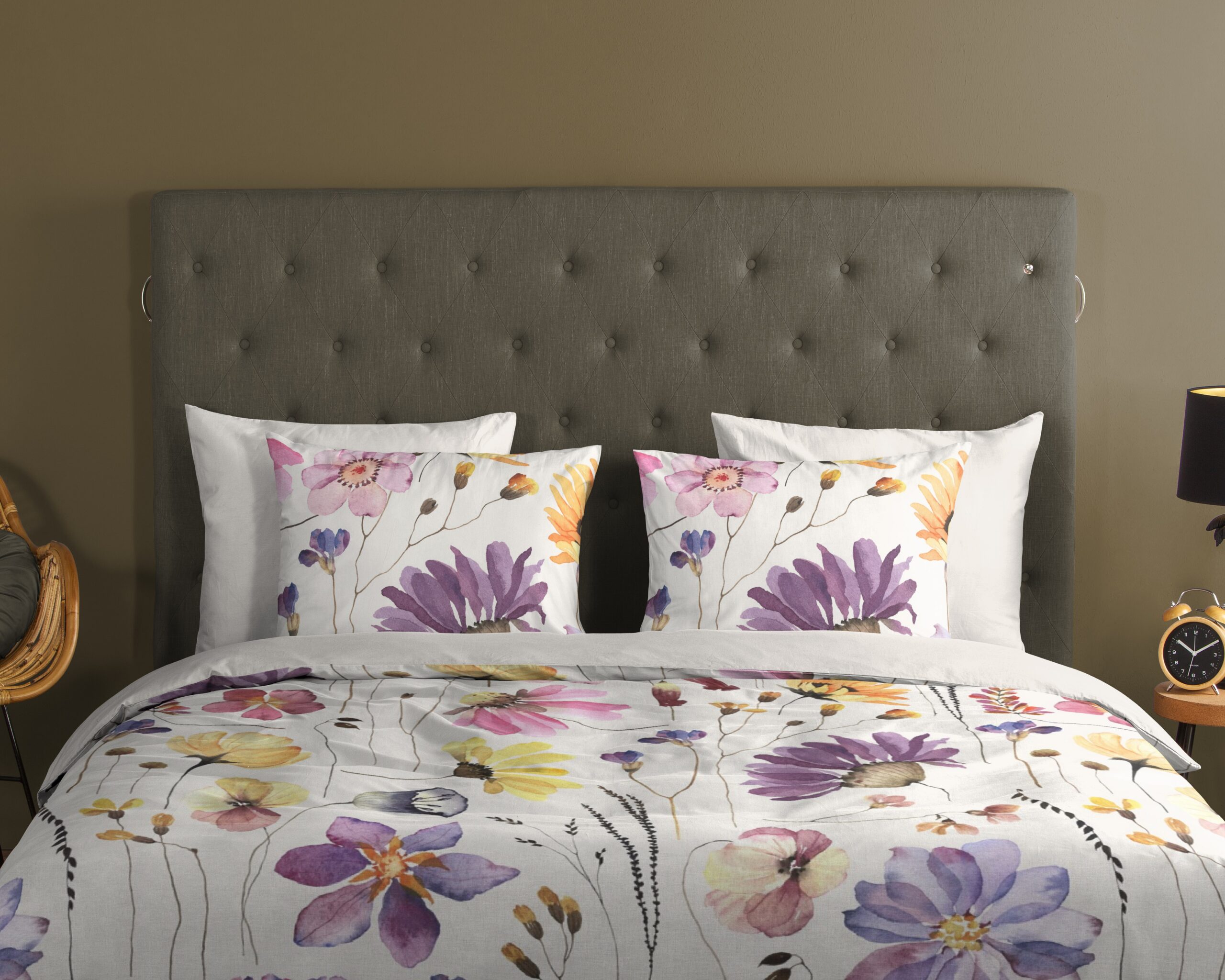 Good Morning Dekbedovertrek "bloemen" - Multi - (140x200 cm) - Katoen - Afbeelding 3