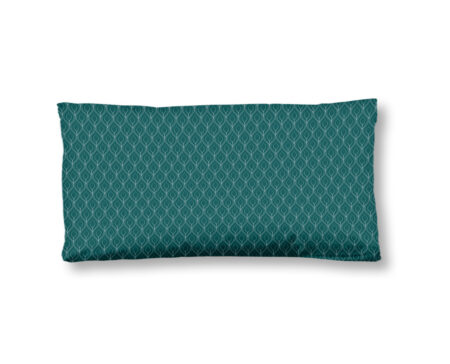 HIP Kussensloop "mandala's en veren" - Groen - (40x80 cm) - Katoen Satijn